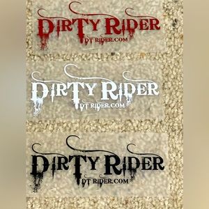 Dirty Rider Decal low in Stock